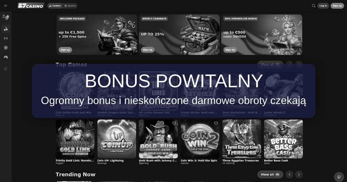 B7 Casino Polska - Oficjalne kasyno online